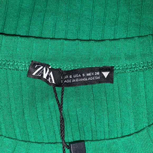 NWT Zara Lace Up Crop Top - Picture 15 of 16